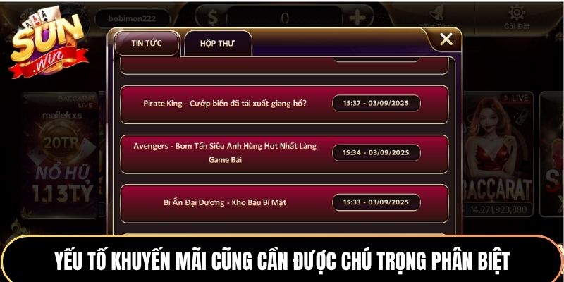 Phân Biệt Thật Giả Sunwin - Mẹo Truy Cập Chuẩn Cho Người Mới 3 Yếu tố khuyến mãi cũng cần được chú trọng phân biệt